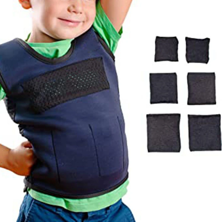 Function Weighted Deep Pressure  Sensory Compression Vest For Kids Wholesale Body Adjustable Weight Vest