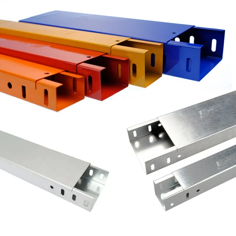 150mm 350mm indoor outdoor Galvanized Steel electrical galvanized cable tray with cover