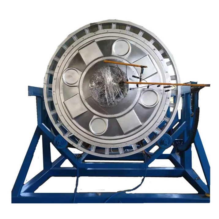 Swing nod of open flame rotomolding machine