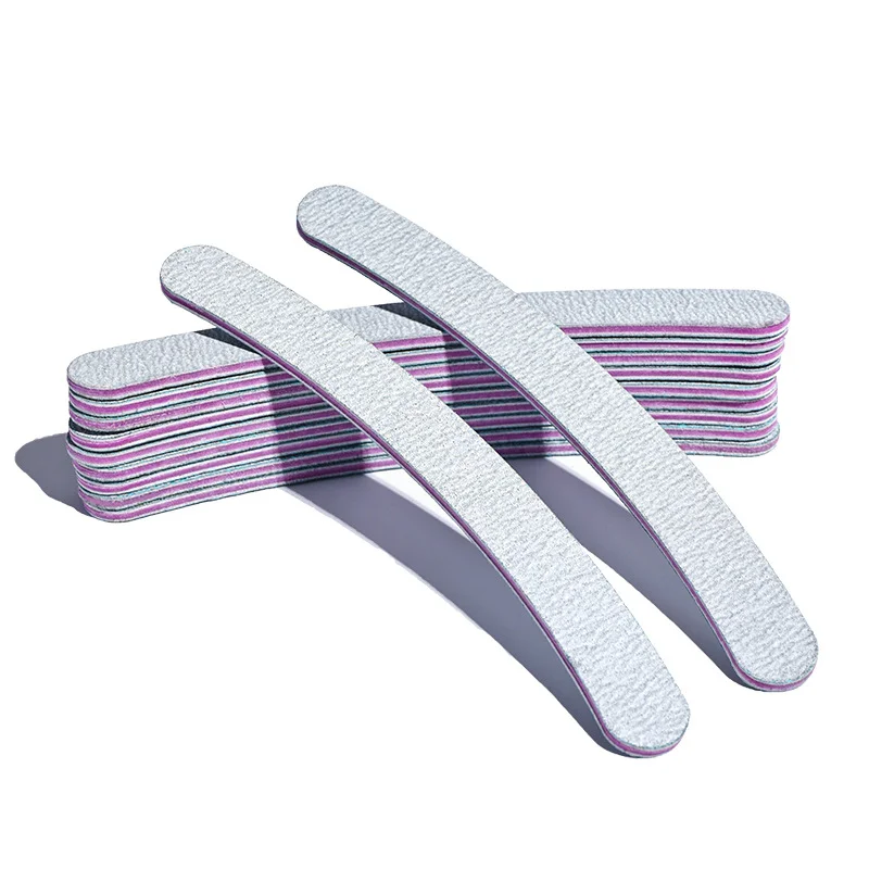 gray nail file 100/180 Gray sand file manicure polishing strip double-sided