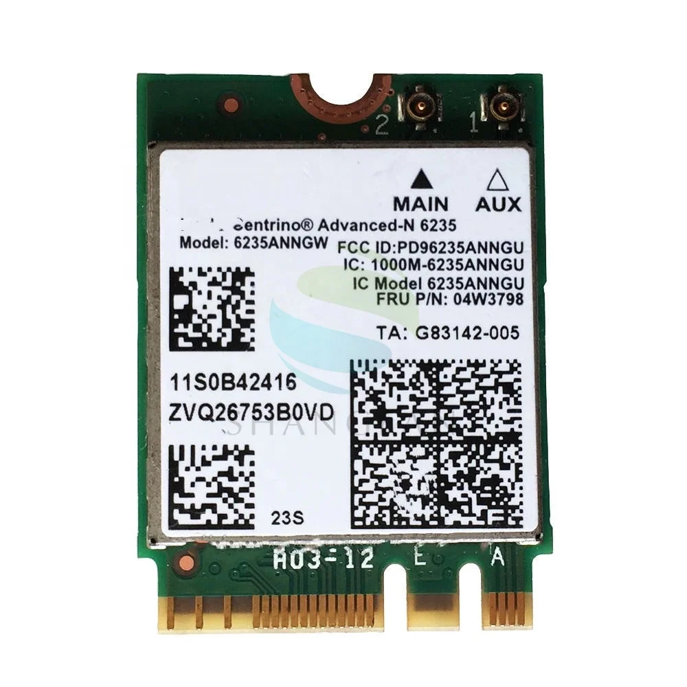 6235ANNGW 6235 NGFF 300 Мбит/с 2 4/5G BT4.0 04W3798 карта для T431SP