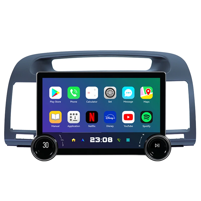 Автомагнитола на Android двойной Din сенсорный экран 2 автомагнитола GPS Wi-Fi BT FM для Toyota старых Камри 2002-2006