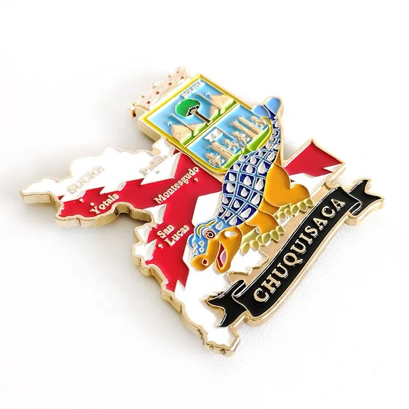 Bolivia Chuquisaca Cities Souvenir Fridge Magnet Custom Metal Fridge Magnet