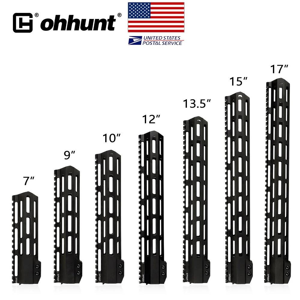 Защитная накладка для прицела Ohhunt анодированная матовая черная M-Lok AR15 M4 M16 7 дюймов 9 10 12 13 5 15 17 отправка из