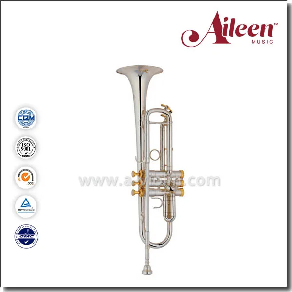 
Professional Silver bb key Trumpet With Premium Case (TP8398S) 