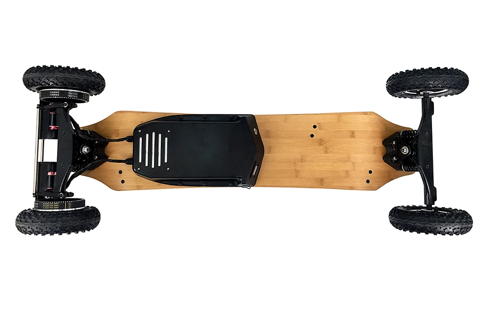 
2021 iEZway Drop Shipping US Warehouse Dual Belt Drive All Terrain 4 wheel Off Road Electronic Skate Board Electric Skateboard 