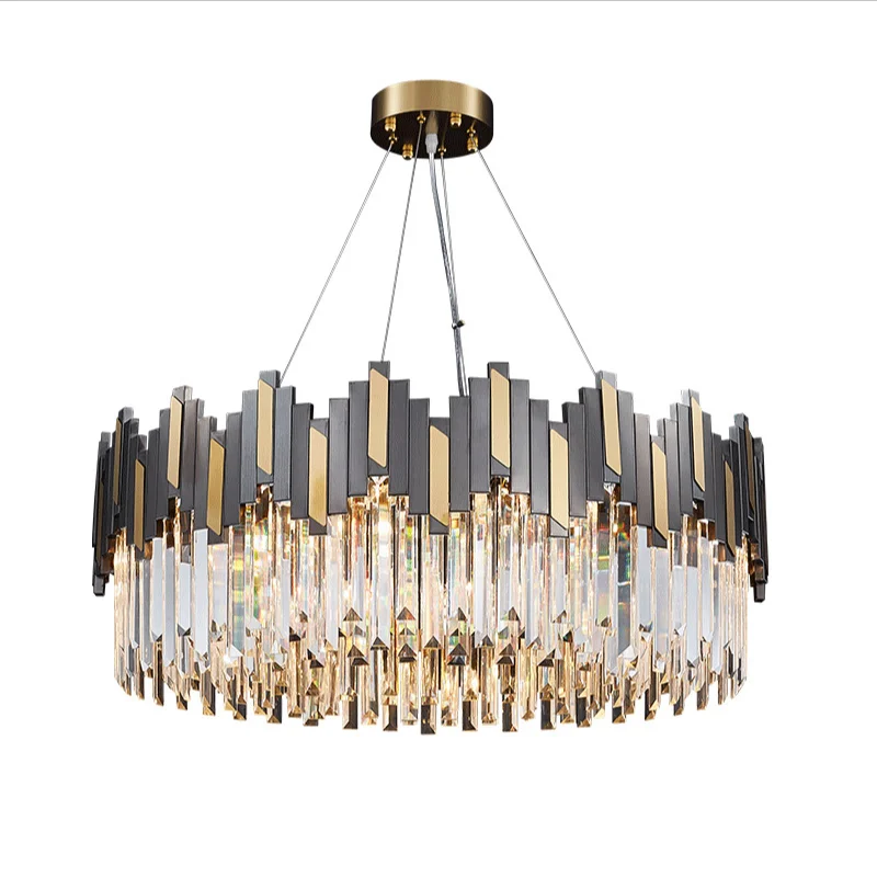 Modern luxury crystal chandelier LED crystal gold chandelier living room chandelier