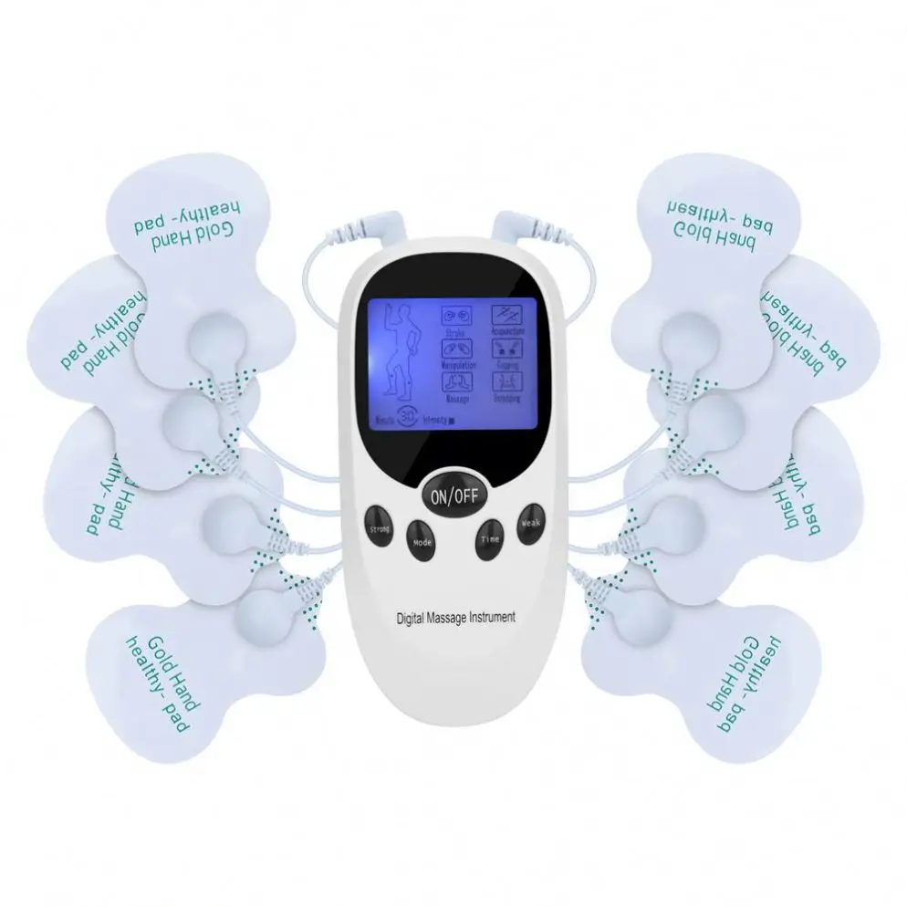 6 Modes Digital Acupuncture EMS Therapy Device Electric Pulse Muscle Stimulator Pain Relief Mini Unit TENS Body Massager