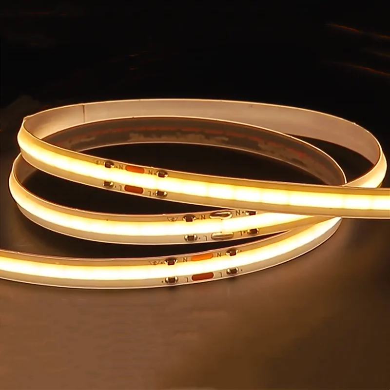 ac110v cob led strip cri95 ip67 waterproof aluminum led hard strip light ac220v cob led strip lights