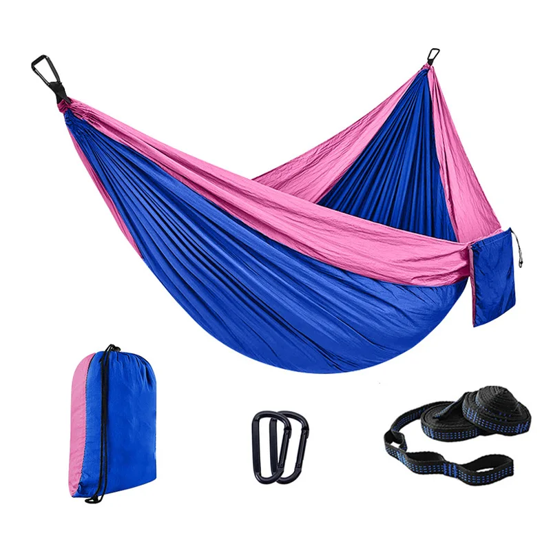 Wholesale Camping Hiking Accessories 100% Nylon Portable Lightweight High Quality Hammock With Carry Bag
