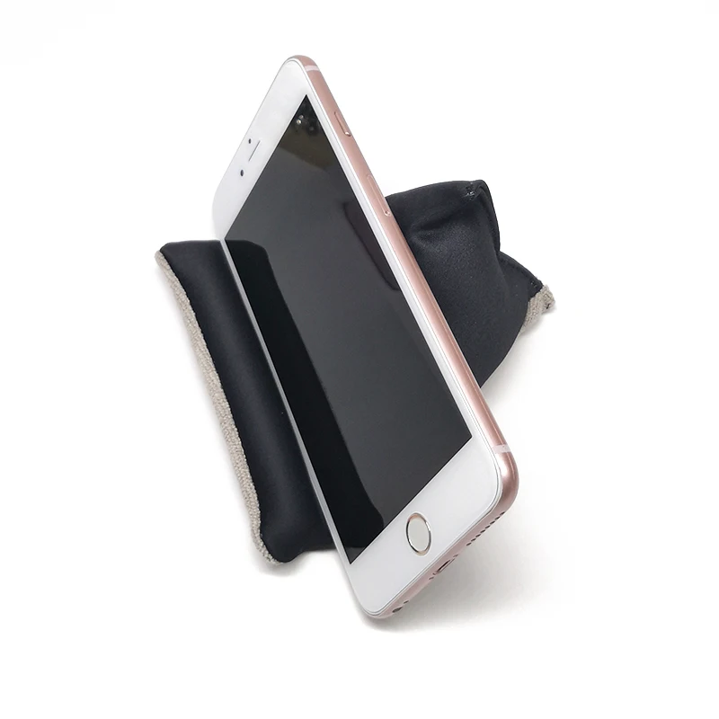 Custom printing microfiber screen lens cleaning cloth stand for phone