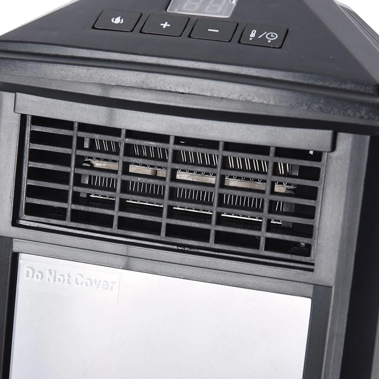 400W electric mini freestanding lantern fireplace heater