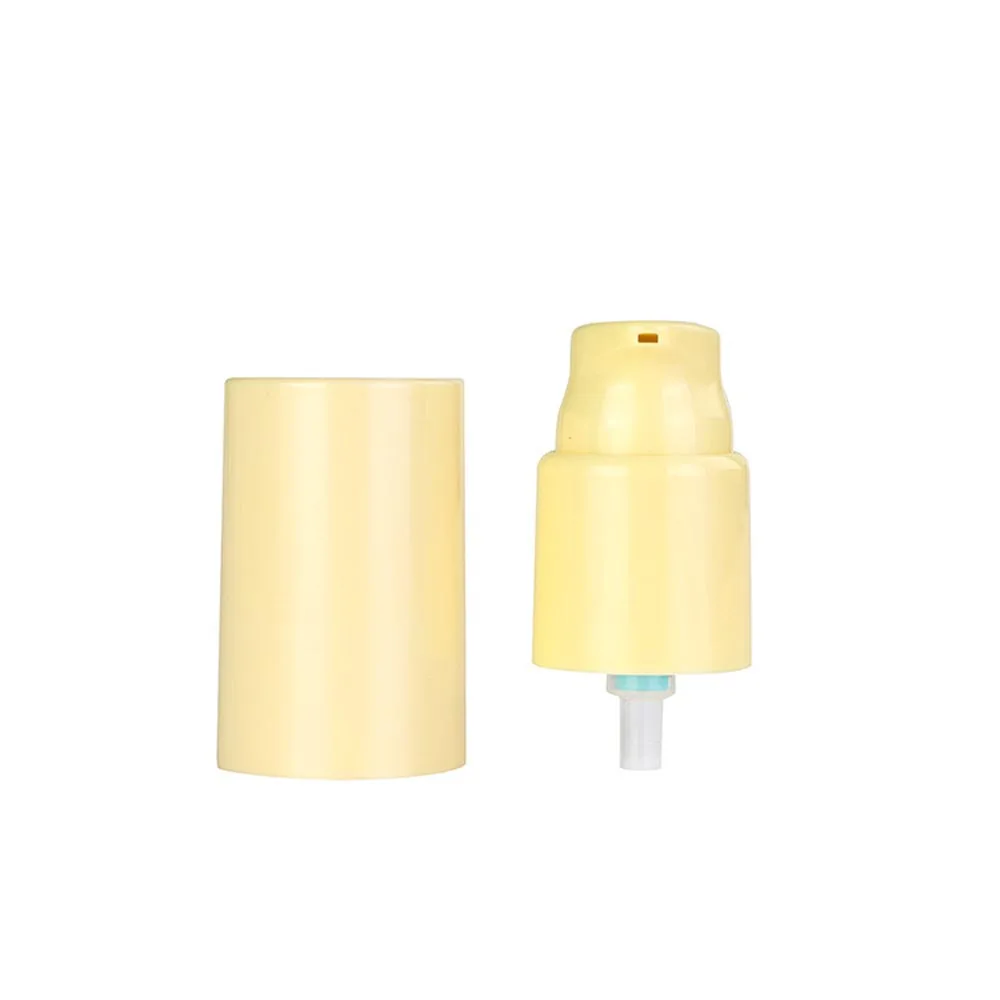 REMAX Plastic Cosmetic Cream Foundation Pump Yellow Plastic Lotion Cream Pump Wholesale For Bottles