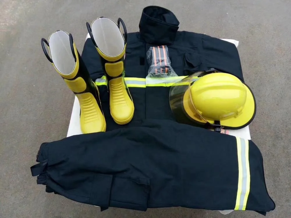 customized safety firefighter uniform with fireproof reflective tape