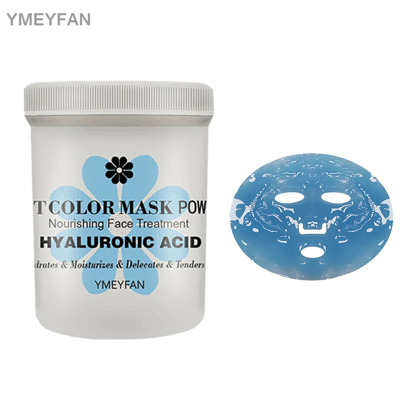 Wholesale OEM Organic Beauty Face Mask Collagen Powder Mask Hyaluronic Acid Crystal Hydro Jelly Mask Powder