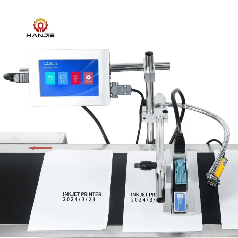 TIJ Online 5 Inch High Speed Touch Screen Inkjet Printer for Expiry Date Batch Number Printing