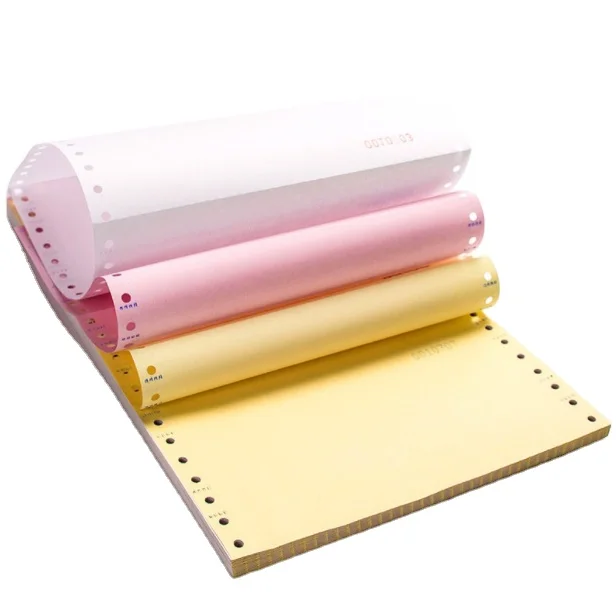 customized high quality 100% Original Wood Pulp Carbonless paper/ NCR Paper for Printing