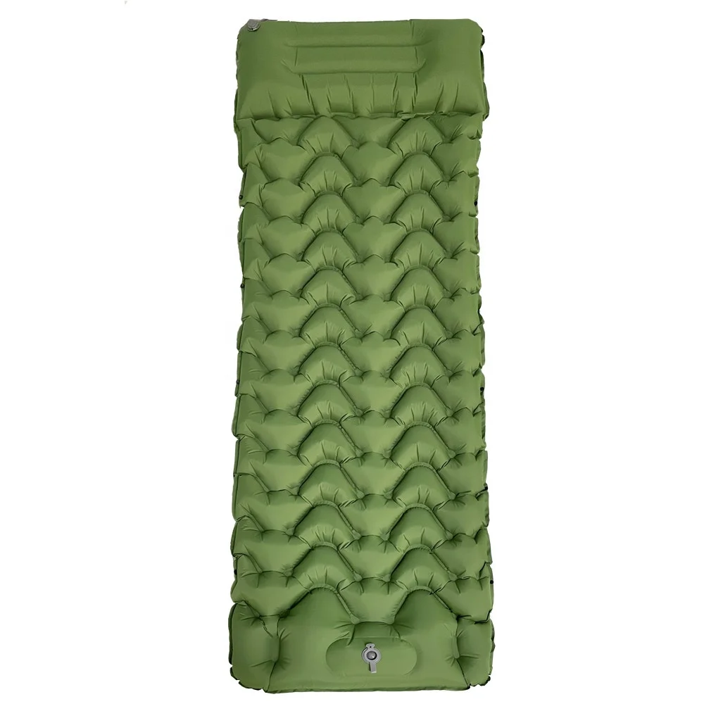 Manufacturer Supply Air Mattress Inflatable Pillow Top Beach Mat Camping Pad