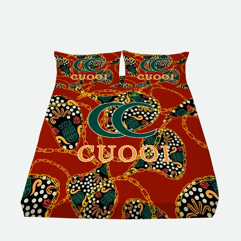 Wholesale Home Bedding Sets Luxury Fitted Bed Cover King Size 3D Print Dropshipping Room Sheet Sets