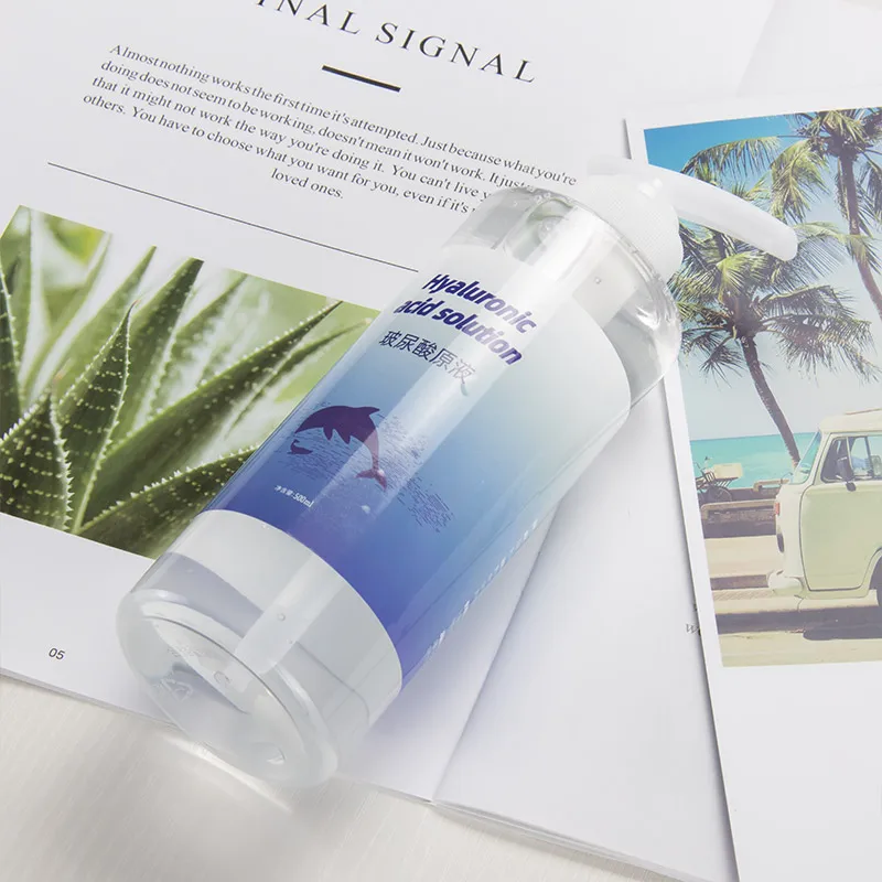 BMCS Oem Private Label Watery Boost Single HA serum with Aloe panthenol Deeply moisturizing Organic Natural Vegan Serum For Face