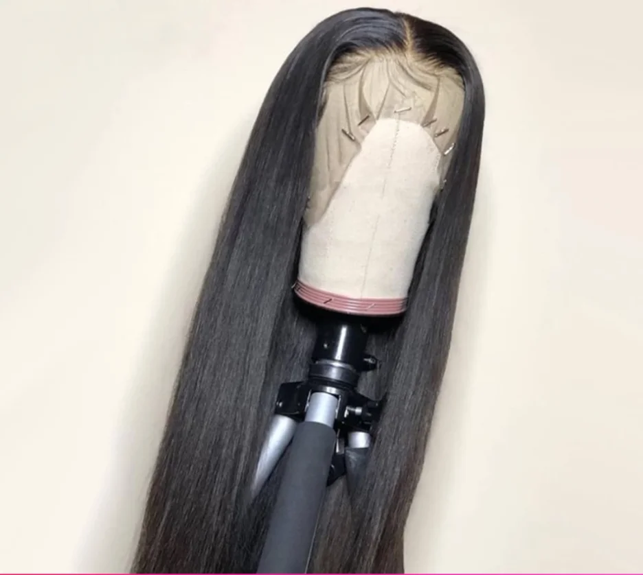 Bone Straight 13x4 Pre Plucked 150% Malaysian Remy Human Hair Wigs Bone Straight Closure Wig Lace Frontal Wigs For Women