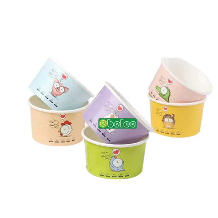 Paper Ice Cream Tubs 8oz / 230ml Ice Cream Cups, Ice Cream Bowls