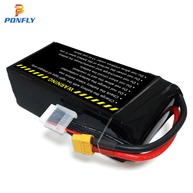 Аккумулятор PONFLY большой емкости fpv для дрона 22 2 В 6S 16000mAh 15C 30C lipo аккумулятор автомобильного вертолета производитель квадрокоптеров