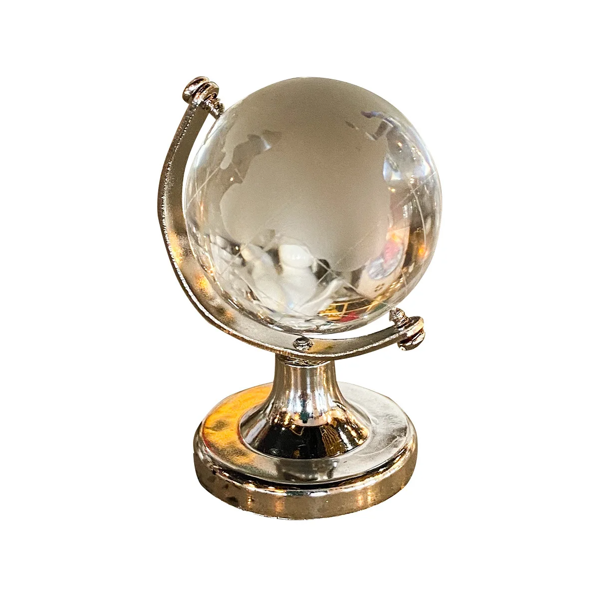 wholesale Natural Crystal crafts Ball rotatable Tellurion Geography World Globe