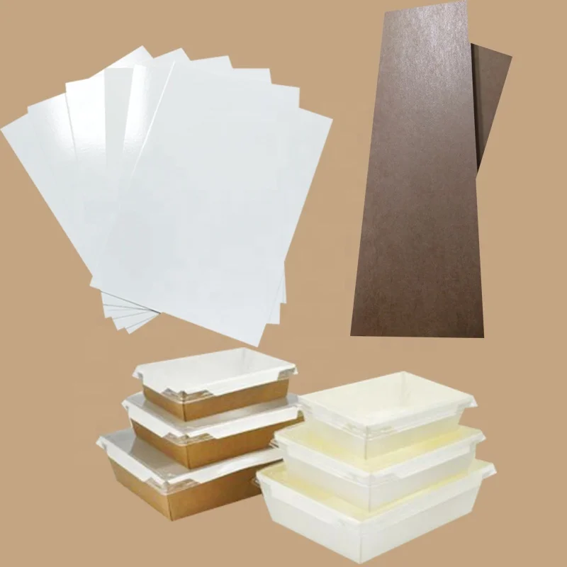 Foodgrade waterproof and oil-proof kraft poly coated paper for making paper bowl,paper meal box