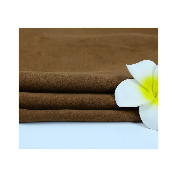 Polyester suede home textile fabric for sofa