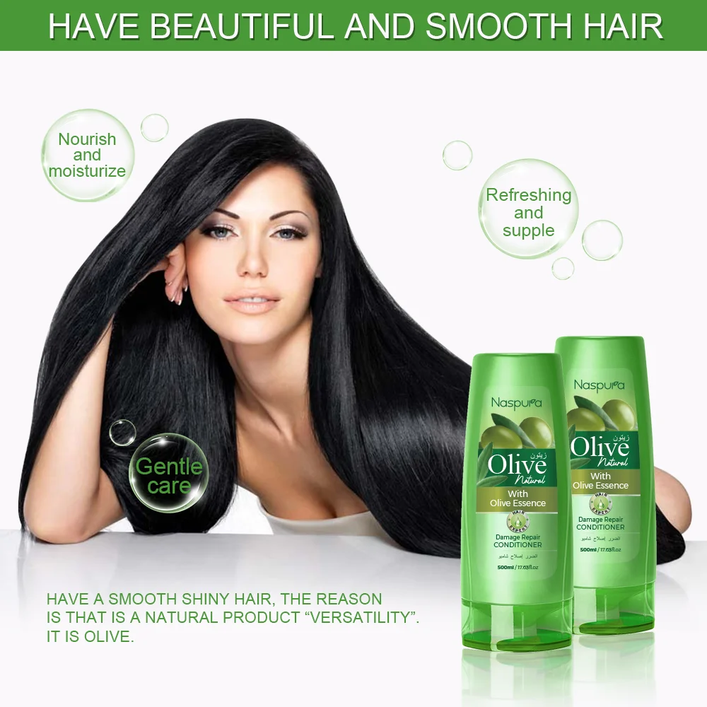 Olive Oil Conditioner Natural Organic Nourishing Repair Hair Conditioner Professional Private Label Olive Oil Hair Conditioner