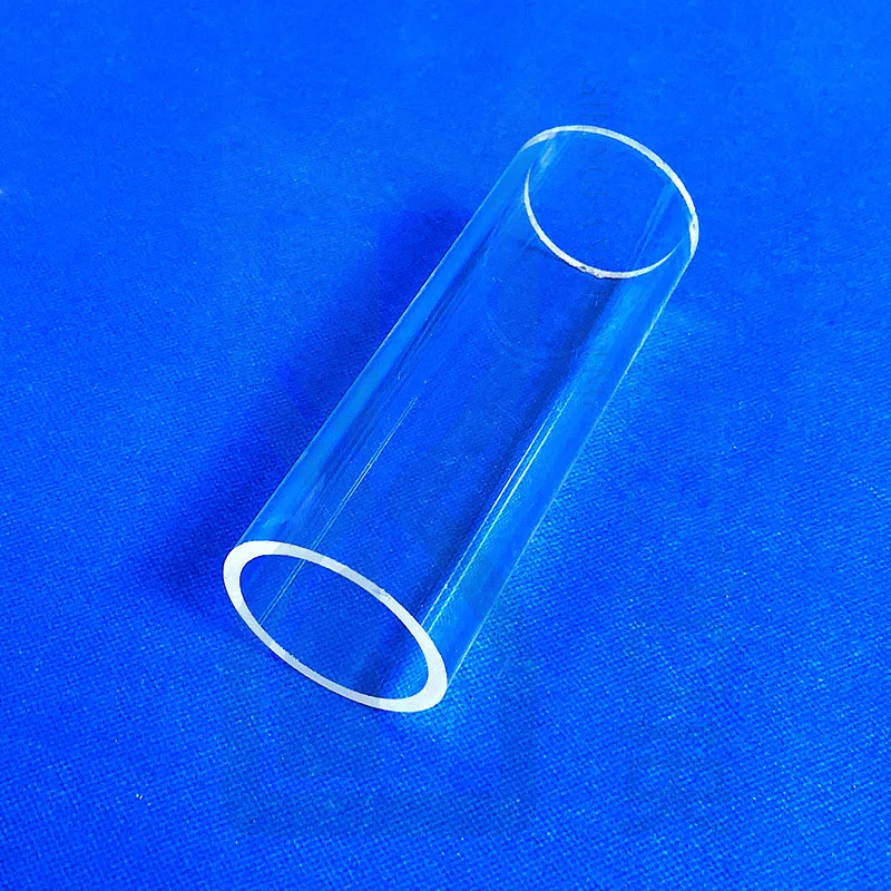 High quality clear quartz glass tube with two ends open