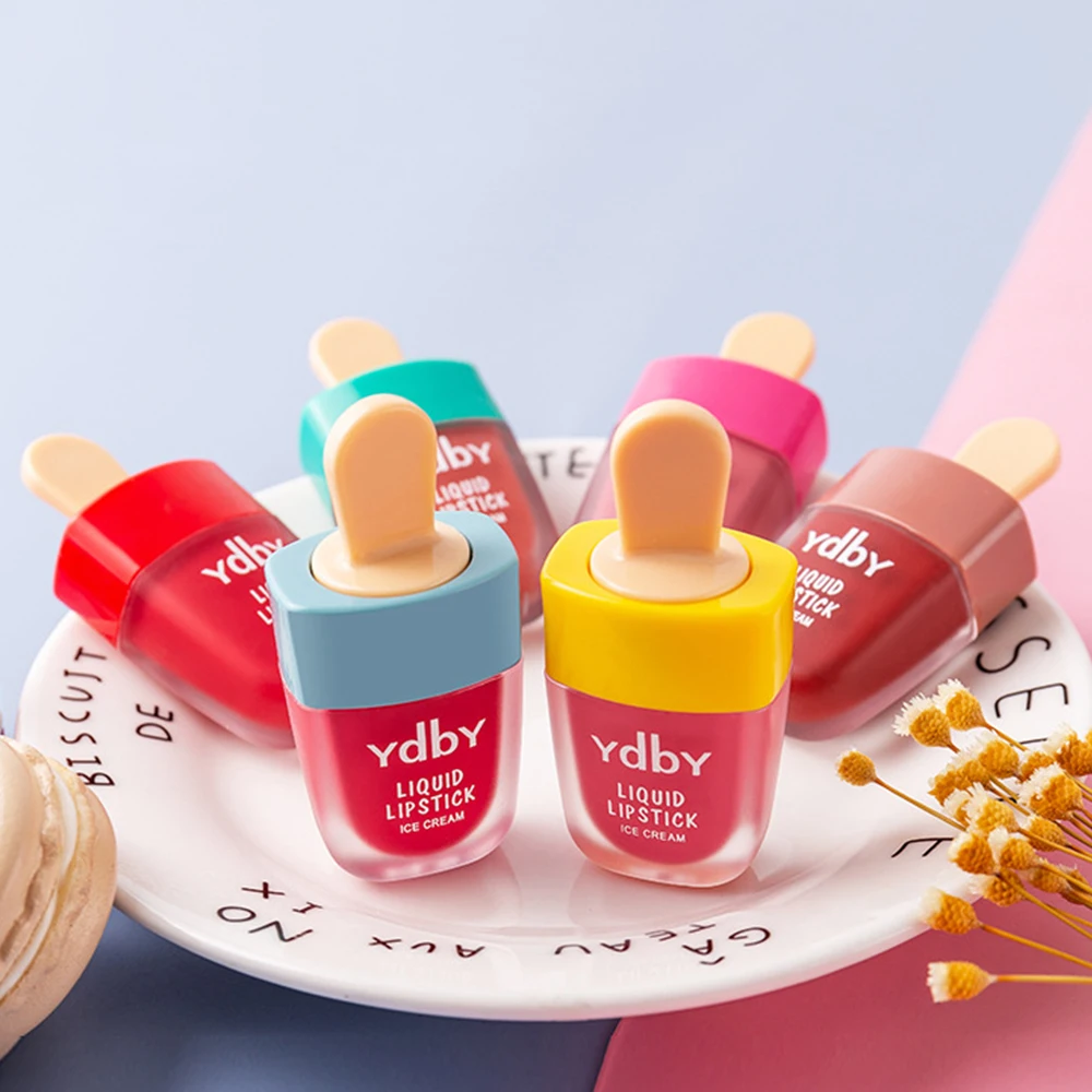 Wholesale Ice Cream Matte Lipgloss hot sale waterproof long lasting Liquid lipstick for women ready to ship