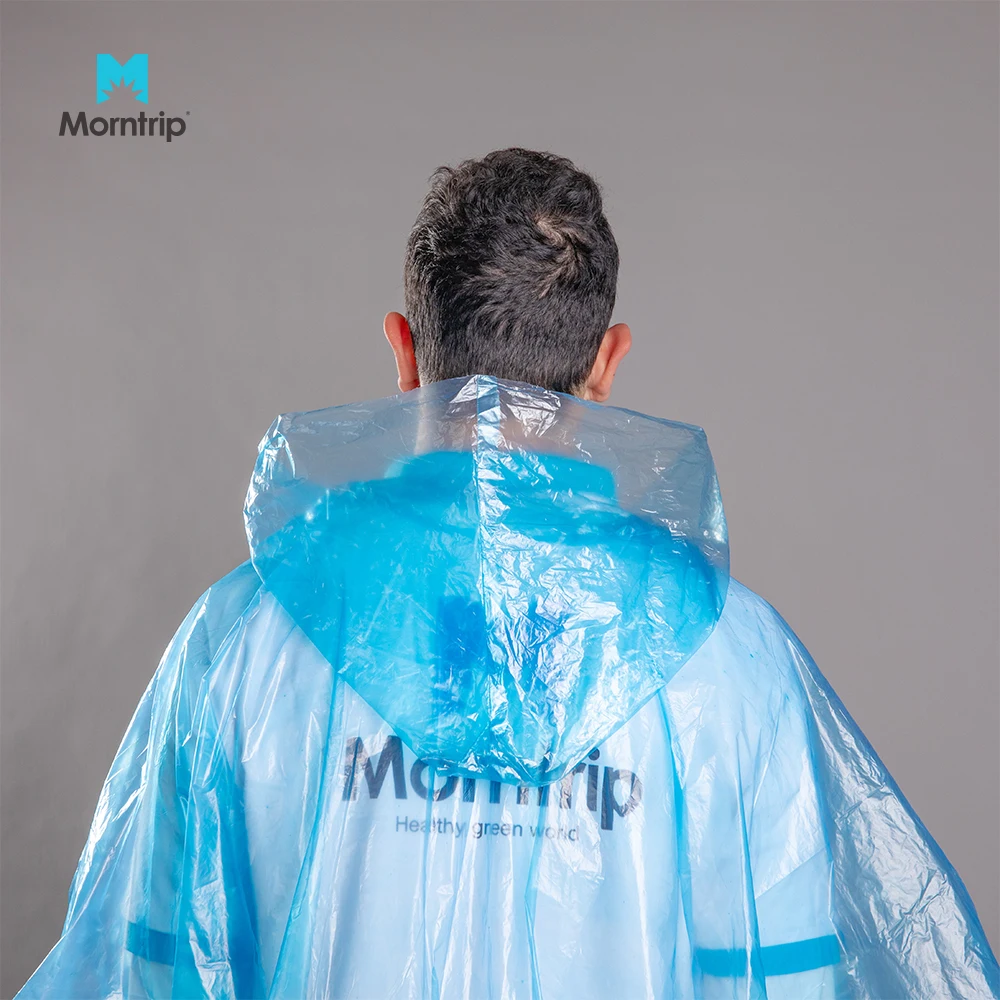 
Morntrip Rain Poncho Professional Manufacture Disposable Fashion Rain Coat Waterproof Adult 