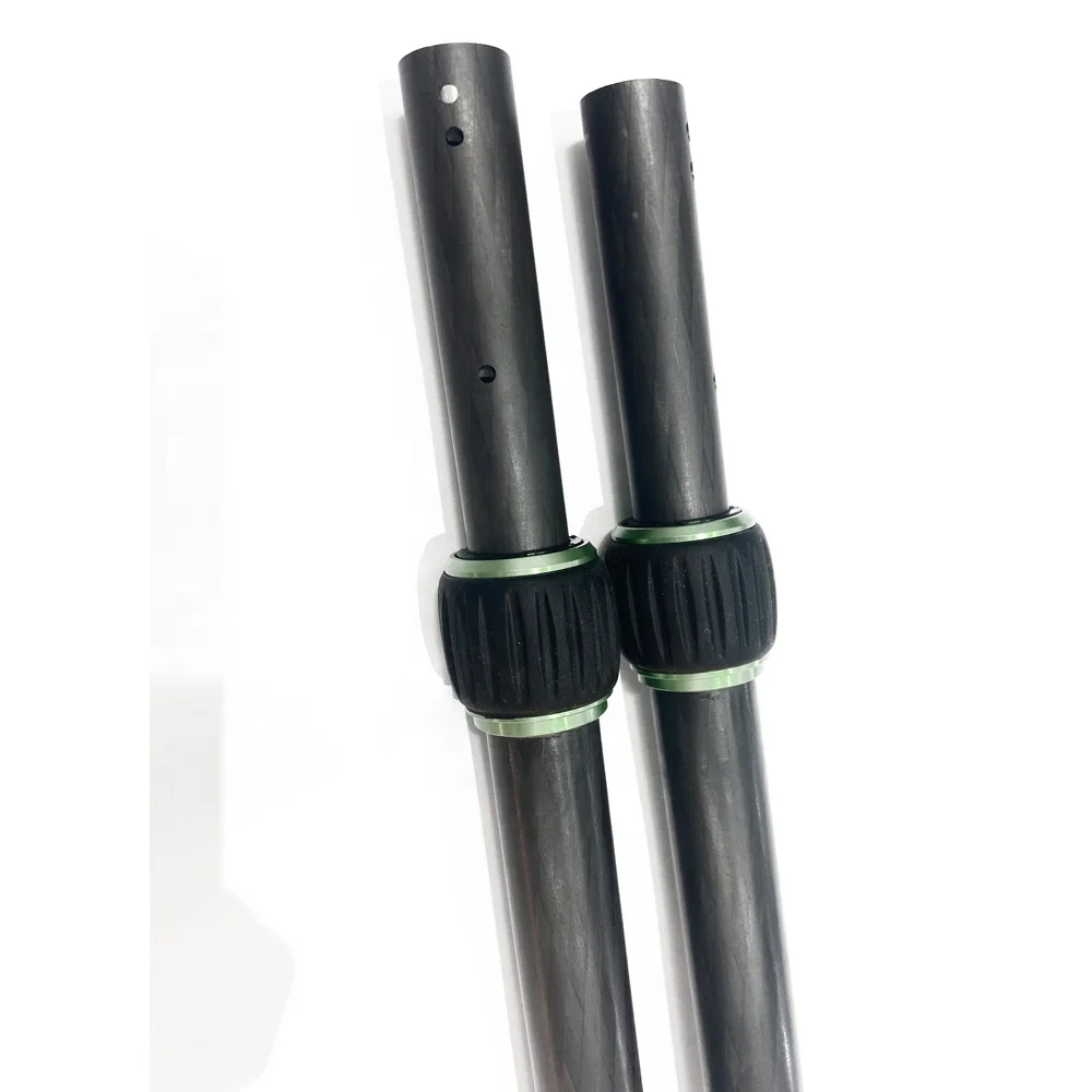 Customized carbon fiber telescopic pole with Twist Buckle for Metal detectors
