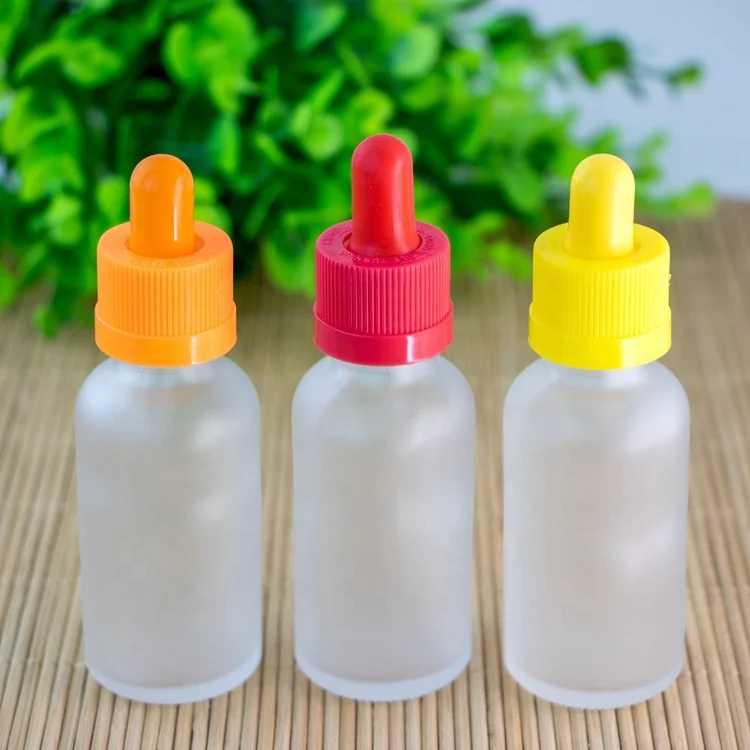 Оптовая продажа пустой 1 унц. стеклянная бутылка для капельницы многоразовые капельницы бутылки для химии лабораторные химикаты