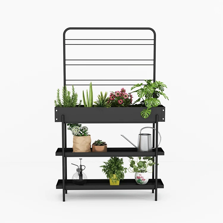 Rectangle stainless steel outdoor Growing Herbs flowers Vegetables raised garden bed anti-rust planter box