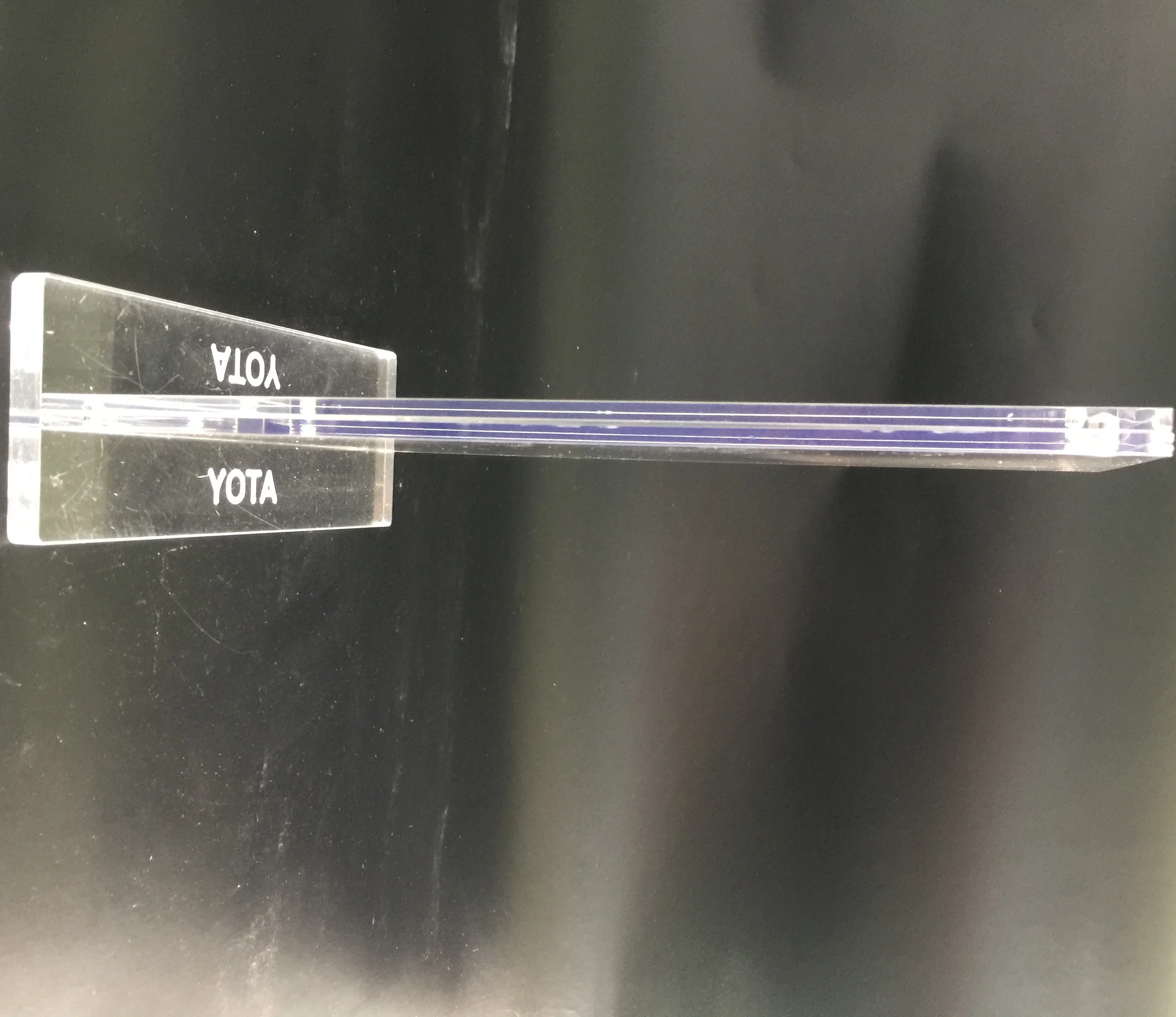 T-shape Counter Top Acrylic Menu Poster Card Brochures Advertising Leaflet Clip Holder