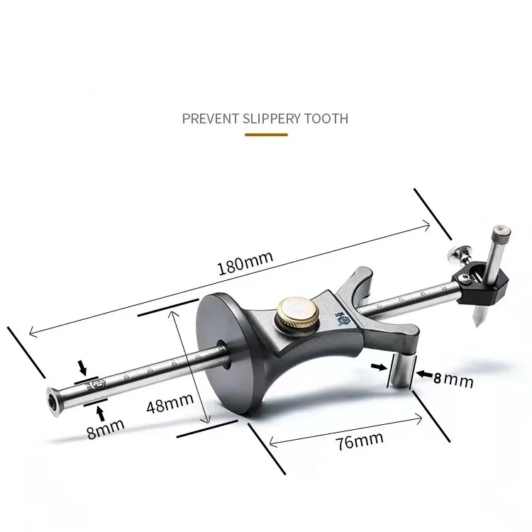 Multifunctional Scribing Tool Line Drawing Tool Measuring Gauge DIY Woodworking Scribe Tools
