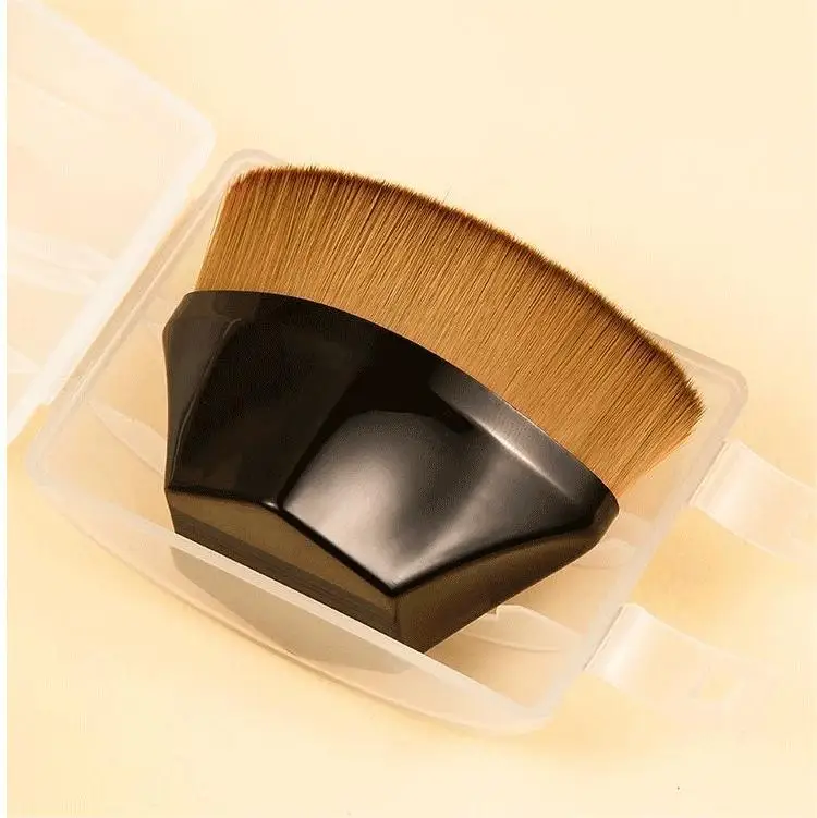 2025 Professional Single Cosmetic Brush Foundation Magic Black Facial Number 55 Makeup Brush Foundation Brush For Blending