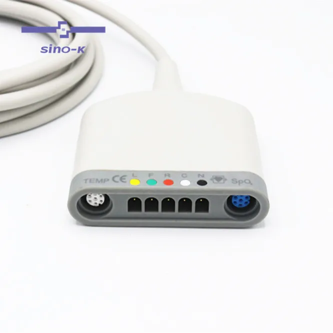 Compatible drager siemens ECG Trunk cable Multi Med  5 Pod cable 3368391,multi cable