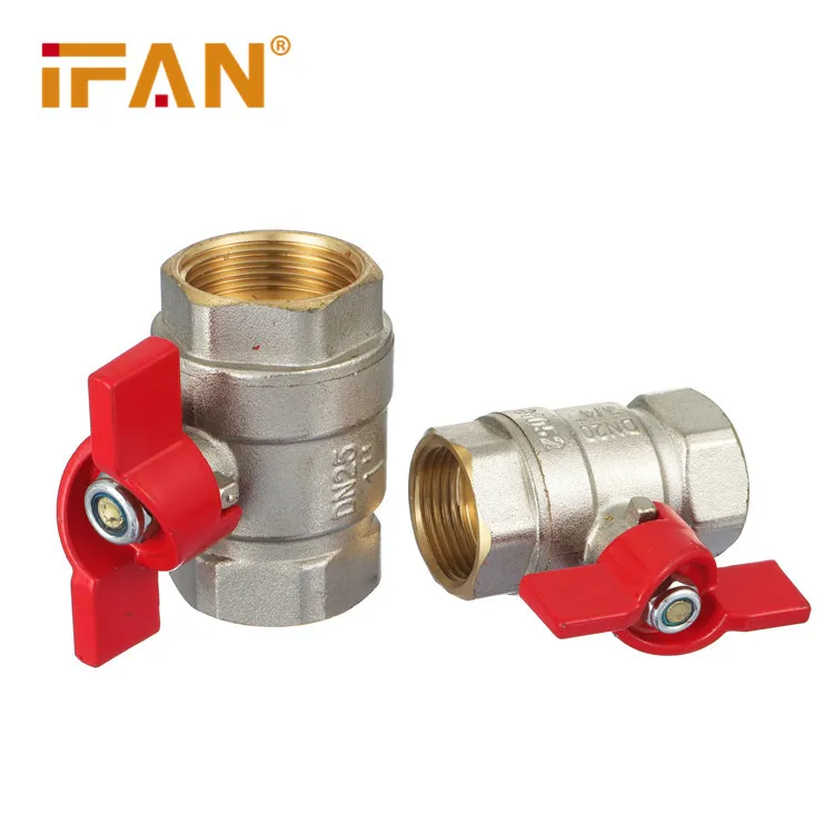 IFAN High Pressure NPT Brass Valve 1/2 Inch Forged Brass Gas Ball Valve For Water Supply