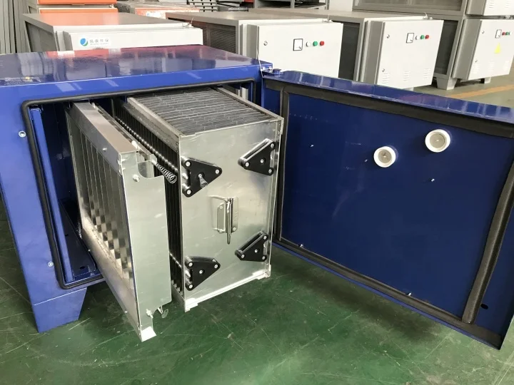 98% removal efficiency commercial kitchen high voltage electrostatic air cleaner