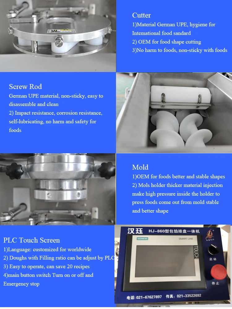 HJ-860 Rheon encrusting machine anko encrusting machine maamoul making machine with CE certificate