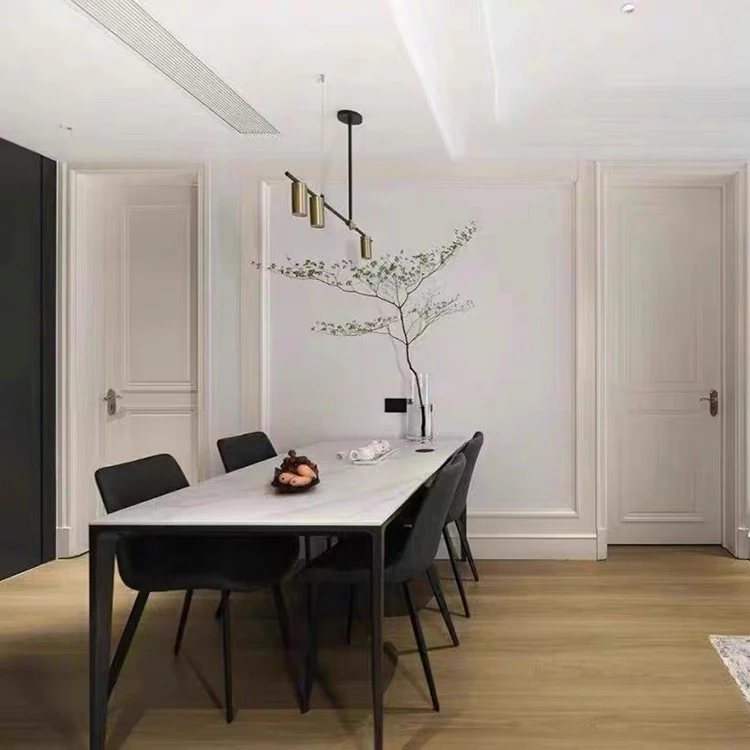 Роскошная мебель для дома, Современная квадратная мебель, стулья и обеденный стол