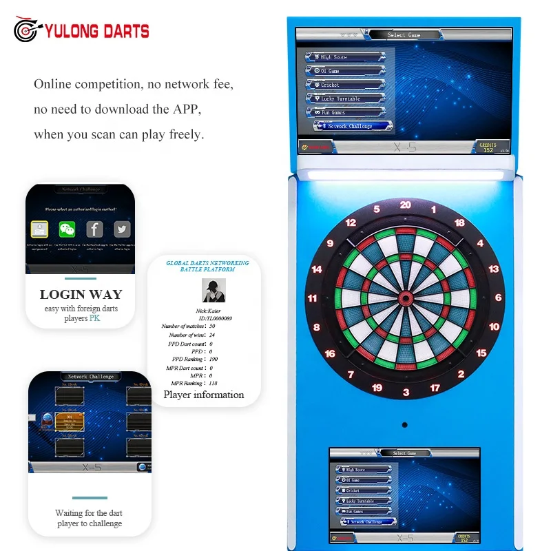2024  wholesale dart supply international-standard dart board game online dart machine