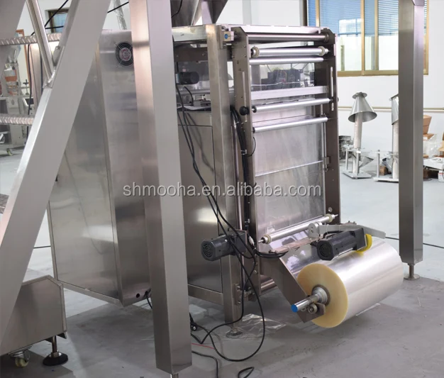 500g Salt Feed Soil Charcoal Weighing Packing Machine 100g Crispy Chips Puffed Snack Bag Packer Dry Nut Grain Granule Bag Packer