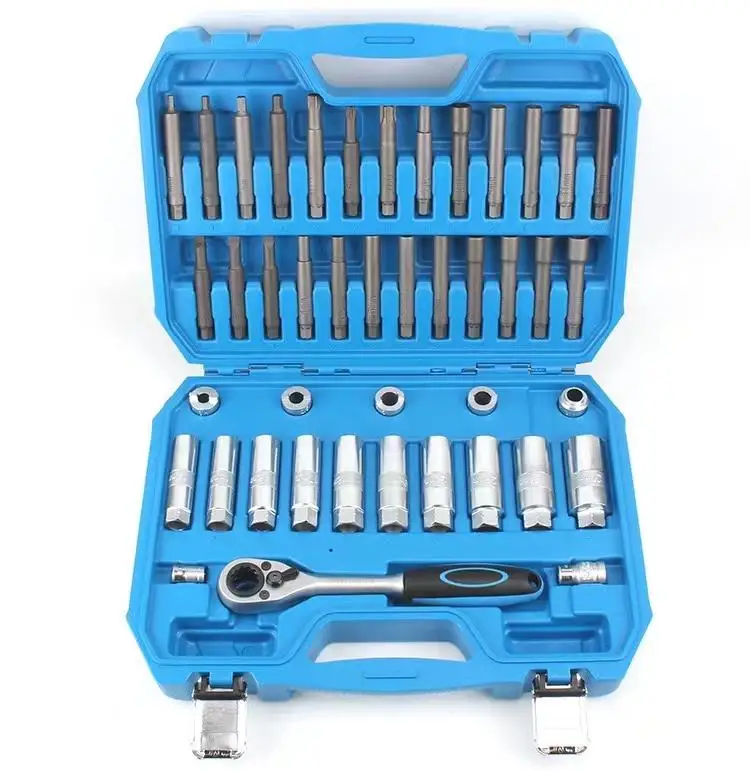 43PCS Auto Steering Hub Suspension Shock Absorber Strut Nut Removal Tool Socket Set