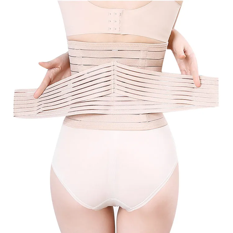 Wholesale post pregnancy shaper belly recovery wrap band waist trainer belt body shaper Postpartum Belly