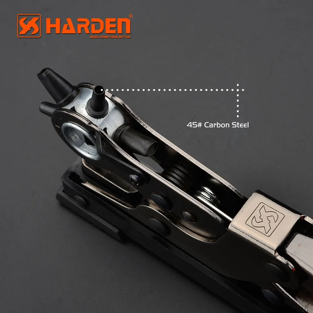 HARDEN 250mm Pro Rotary Punch Multi Hand Tool  Metal Leather Punch Pliers For round flat oval hole punching